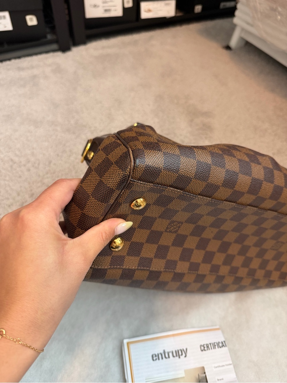 Louis Vuitton Damier Ebene Trevi PM Bag! - Picture 6 of 10
